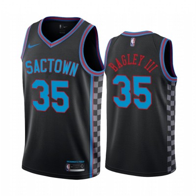 Nike Sacramento Kings #35 Marvin Bagley III Black Youth NBA Swingman 2020-21 City Edition Jersey